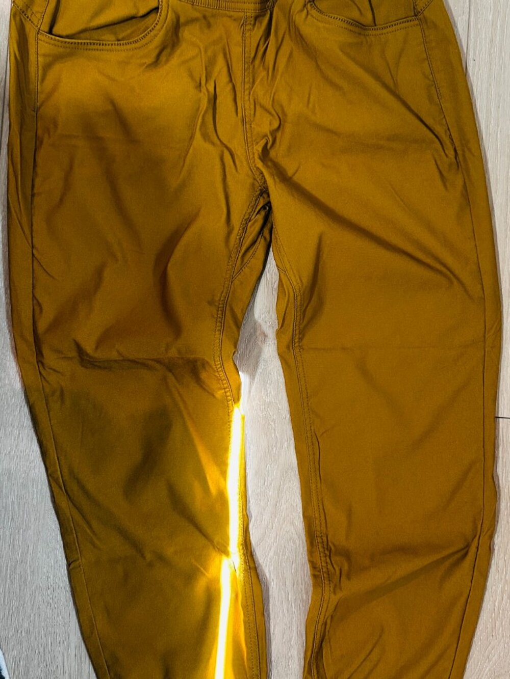 Prana Mustard Jogger Pants 10